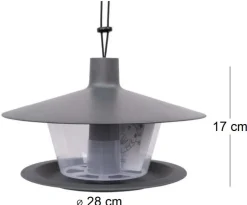 Mangeoire à oiseaux en plastique Cap (Noir)