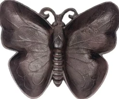 Mangeoire à poser en fonte papillon 26 cm