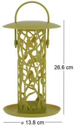 Mangeoire silo pour oiseaux Chiffchaff (Pour boules de graisse + plateau)