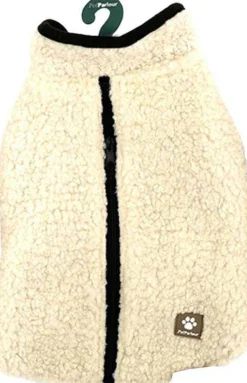 Manteau teddy pour chien 35 cm (Crème)