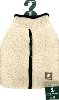 Manteau teddy pour chien 25 cm (Crème)