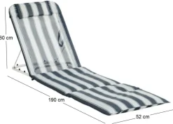Matelas de plage et caldos Banasal (Rayé bleu)