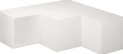 Meuble TV en aggloméré blanc Compact