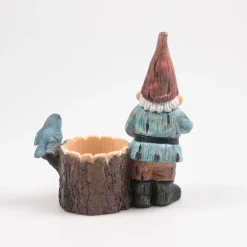 Mini nain de jardin en résine (Arrosoir souche)