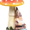 Mini nain de jardin en résine (Assis champignon)