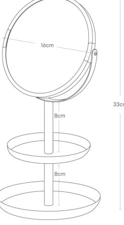 Miroir avec range bijoux intégré Tosca
