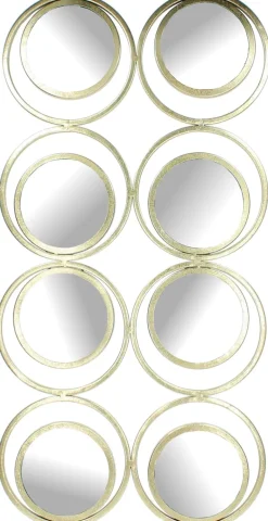 Miroir 8 bulles champagne