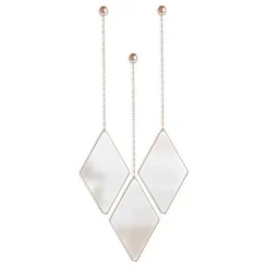 Miroir design suspendu Dima (Lot de 3) (Cuivre)