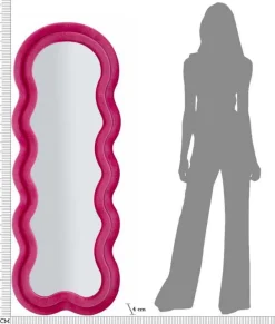 Miroir en métal Miki 60 x 4 x 160 cm (Fuschia)