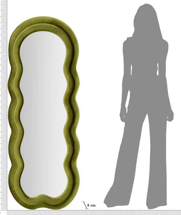 Miroir en métal Miki 60 x 4 x 160 cm (Vert)