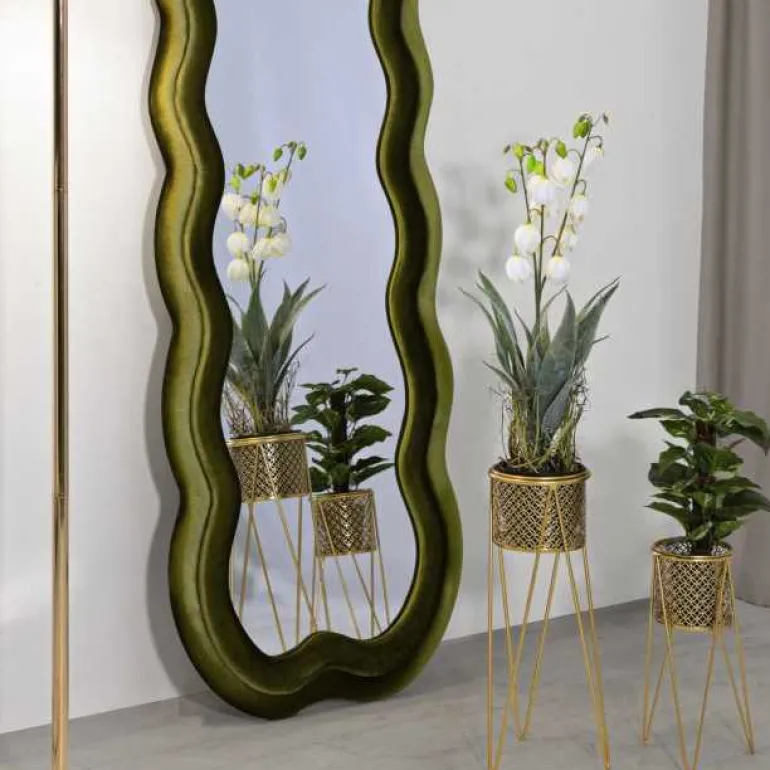 Miroir en métal Miki 60 x 4 x 160 cm (Vert)