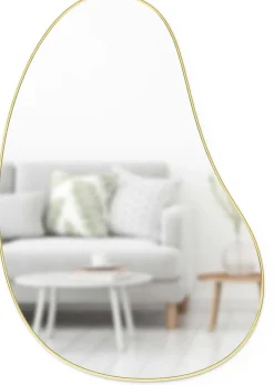 Miroir finition métallique Hubba 61 × 91 cm (Laiton)