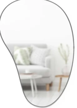 Miroir finition métallique Hubba 61 × 91 cm (Titane)