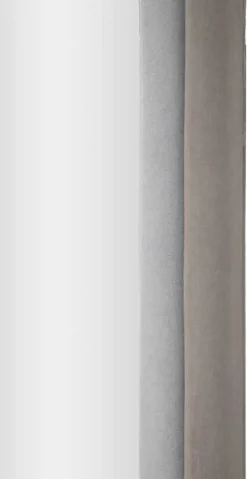Miroir mural en velours Cloé 60 x 4 x 160 cm (Gris)