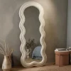 Miroir mural en velours Teddy 60 x 4 x 160 cm