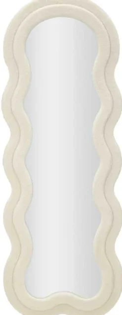 Miroir mural en velours Teddy 60 x 4 x 160 cm
