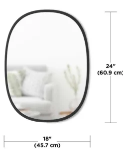 Miroir ovale 45,7 x 61 cm Hub