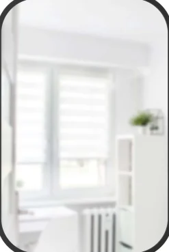 Miroir rectangulaire rebord caoutchouc 61 x 91 cm Hub (Noir)
