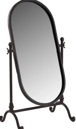 Miroir sur pied en métal laqué
