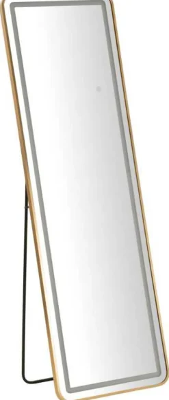 Miroir sur pieds avec bandeau led 3 couleurs Marcia (Rectangulaire)