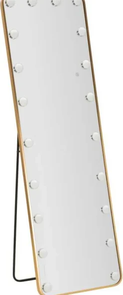 Miroir sur pieds avec led 3 couleurs Hollywood (Rectangulaire)