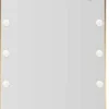 Miroir sur pieds avec led 3 couleurs Hollywood (Arc)