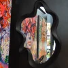 Miroir vague en polyéthylène Optik (Noir)