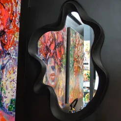 Miroir vague en polyéthylène Optik (Noir)