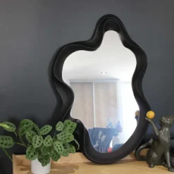 Miroir vague en polyéthylène Optik (Noir)