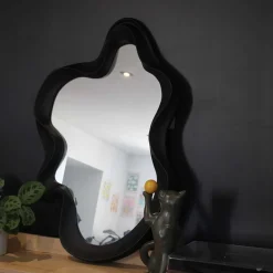 Miroir vague en polyéthylène Optik (Noir)