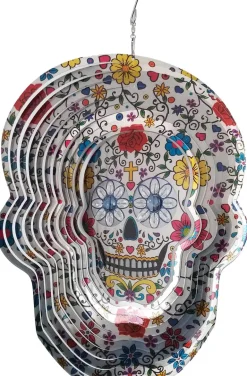 Mobile à vent Tête de mort mexicaine