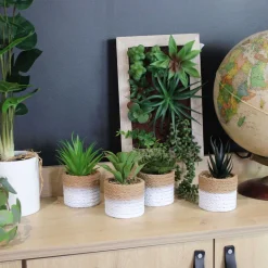 Monstera artificiel pot en céramique 50 cm