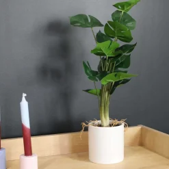 Monstera artificiel pot en céramique 50 cm