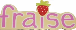 Motifs en bois Fraise (Lot de 6)