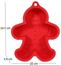 Moule à gateau en silicone Bonhomme pain d'épices