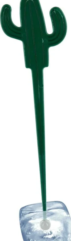 Moule à glaçons avec 4 agitateurs cactus (Lot de 3)