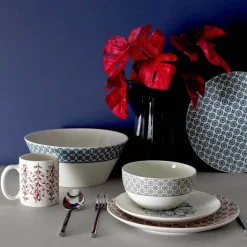 Mug en porcelaine Cottage 35 cl (Lot de 6) (Violet)
