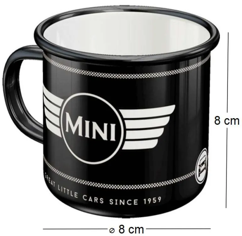 Mug publicitaire en métal émaillé 360 ml (Mini)