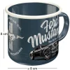 Mug publicitaire en métal émaillé 360 ml (Ford Mustang)