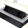 Multiconnecteur pour bureau Atom 26 (Aluminium)