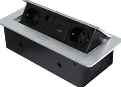 Multiconnecteur pour bureau Atom 26 (Aluminium)