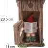 Nain de jardin dans cabanon en résine 20 cm