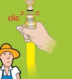 Nez de robinet femelle en laiton (1,5 x 2,1)