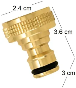 Nez de robinet femelle en laiton (1,5 x 2,1)