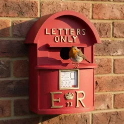 Nichoir boite à lettres britannique rouge