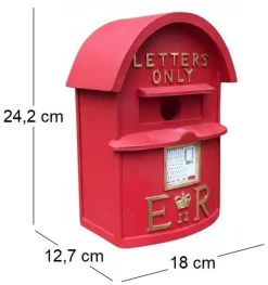 Nichoir boite à lettres britannique rouge
