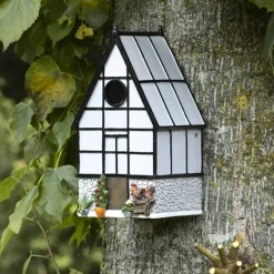 Nichoir à mésange en polyrésine et bois contreplaqué (Serre)