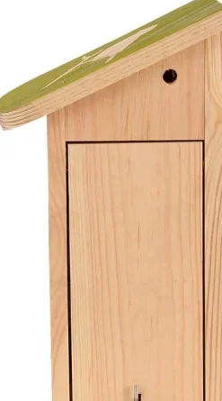Nichoir pour mésange bleue en pin pochoir