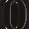 Numéro de maison en fer émaillé (Chiffre 0)
