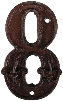 Numéro de maison en fonte (Chiffre 8)